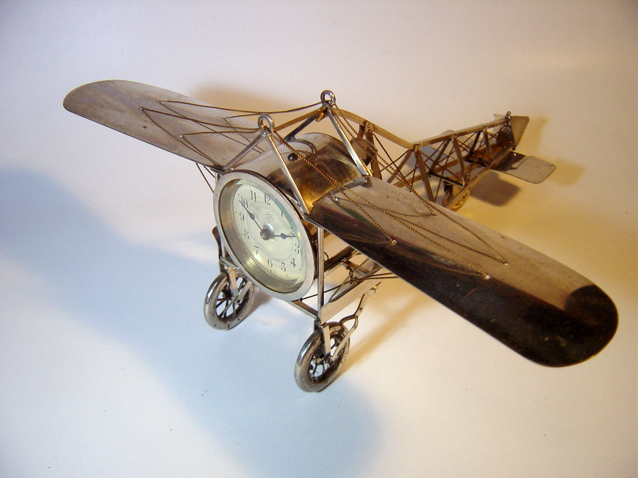 独ユンハンス飛行機型置時計 - アンティーク置時計