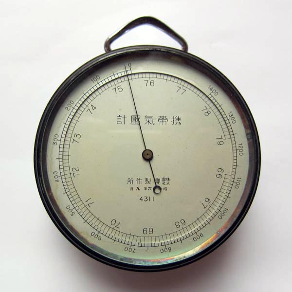 バロメーター　気圧計　大田計器製気圧計/高度計　アンティーク