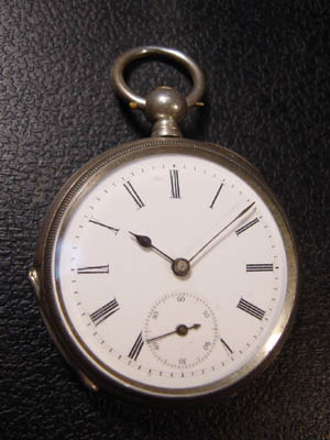 FAVRE BRANDT獅子印銀側アンクル - ファブルブラント商館時計