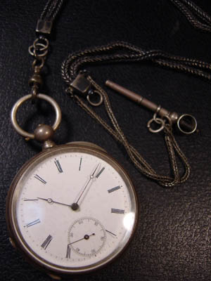 FAVRE BRANDT獅子印銀側アンクル - ファブルブラント商館時計